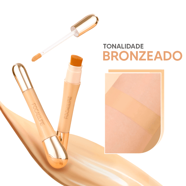 Corretivo Focallure 2 em 1 - Anti Manchas e Rejuvenescedora - Serena Beauty