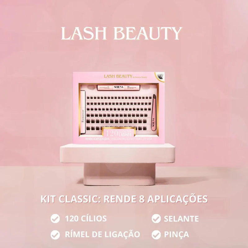 Kit de Extensão de cílios em casa - LashBeauty - Serena Beauty