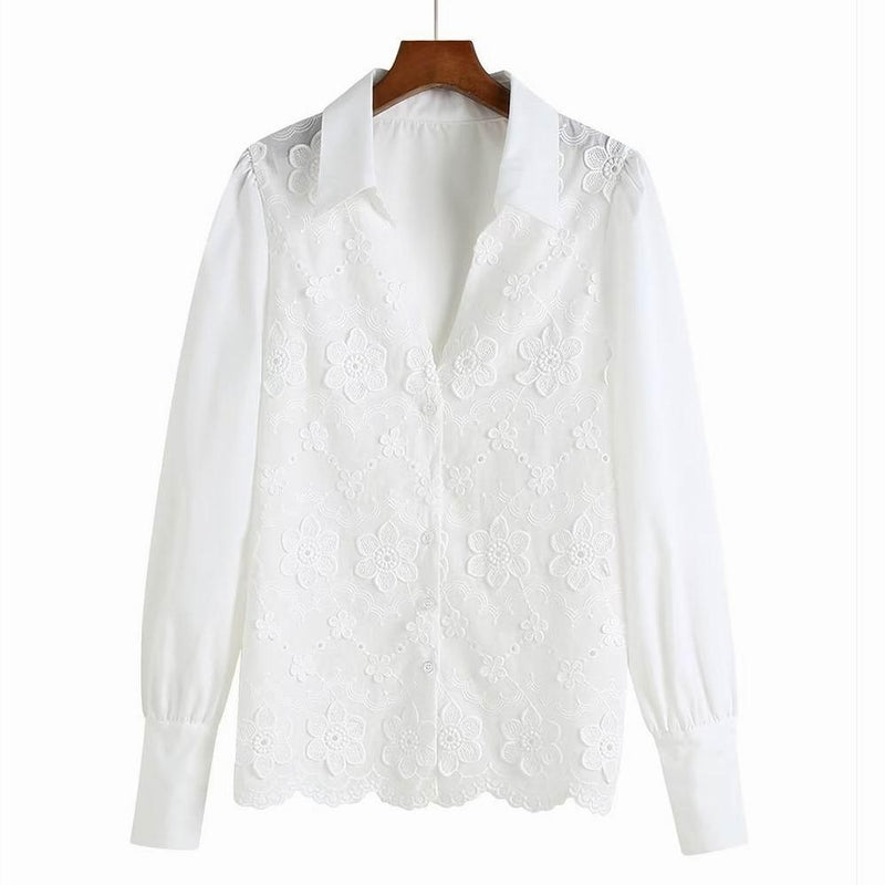 Camisa Feminina Laise Branca - Serena Beauty