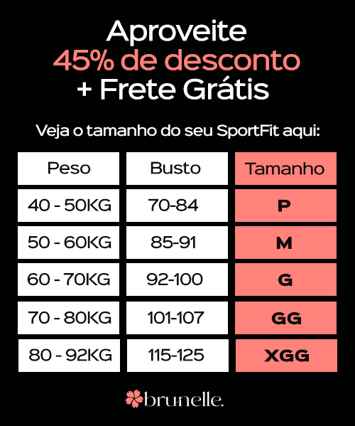 Top SportFit - 3 ajustes exclusivos e sustentação absoluta - Serena Beauty